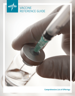 VACCINE REFERENCE GUIDE - Medline Industries, Inc.