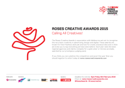 Entry Pack - Roses Creative Awards