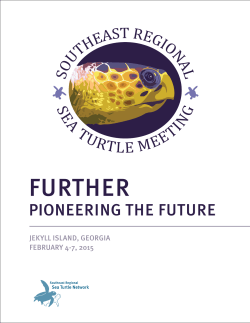 2015 SERSTM Printable Program - Southeast Regional Sea Turtle