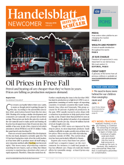 Oil Prices in Free Fall - Handelsblatt macht Schule