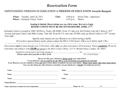 2015 opie reservation form - MEA 15-B