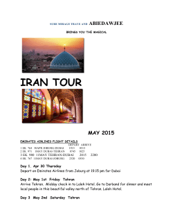 IRAN TOUR - Sure Mirage Travel