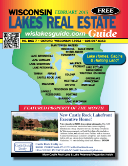 8*4$0/4*/ - Wisconsin Lakes Real Estate Guide