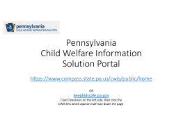 Pennsylvania Child Welfare Information Solution Portal