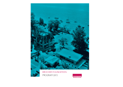 BROCHER FOUNDATION PROGRAM 2015