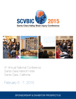 The 2015 Santa Clara Valley Brain Injury Conference