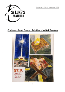Christmas Carol Concert Painting – by Neil Brookes