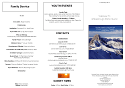 Family Service YOUTH EVENTS
