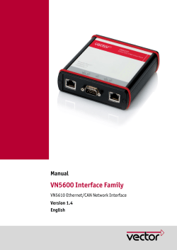 Manual VN5600 Interface Family