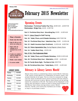 February 2015 Newsletter