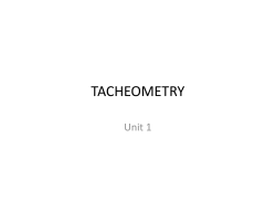 TACHEOMETRY