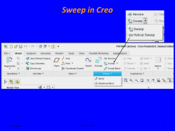 Sweeps and Blends in Creo