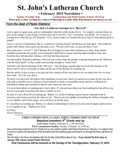 to see the latest St. John`s Newsletter!!
