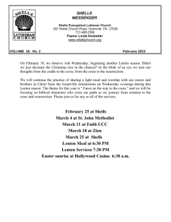 February 25 at Shells March 4 at St. John Methodist March 11 at