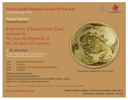 Dr. John Guy.28 Jan - Indira Gandhi National Centre for the Arts
