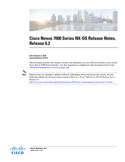 Cisco Nexus 7000 Series NX-OS Release Notes, Release 6.2