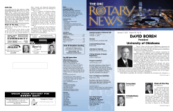 DAVID BOReN - Rotary Club of Oklahoma City