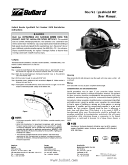 Bourke Eyeshield Kit User Manual
