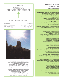 This Week - St. Mark Catholic Church