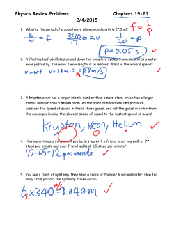Ch. 19-21 Review Problems