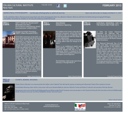 february 2015 newsletter - Italian Cultural Institute of New York