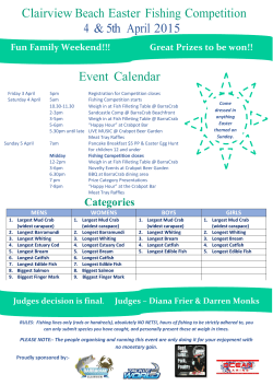 Clairview Easter Fishing Competition Flyer Page 2