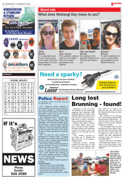 Long lost Brunning - found! - Guardian Motueka Newspaper