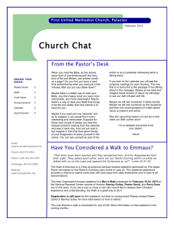 February 2015 Newsletter - First United Methodist Church, Palacios