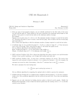CSE 101 Homework 3 - UCSD VLSI CAD Laboratory
