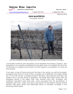 JEAN MAUPERTUIS - Racine Wine Imports in Vancouver