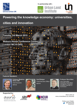 Powering the knowledge economy: universities