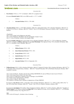 bre03510 - Brebner/Bremner Genealogy