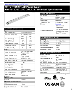 OPTOTRONIC LED Power Supply OTi 85/120-277