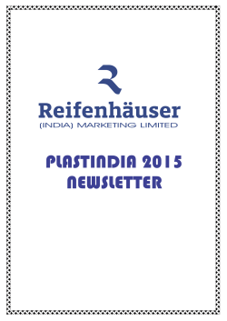 PLASTINDIA 2015 NEWSLETTER