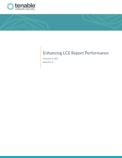 Enhancing LCE Report Performance
