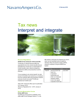 Tax News (5 February 2015)