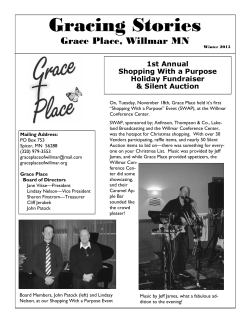 newsletter - Grace Place of Willmar