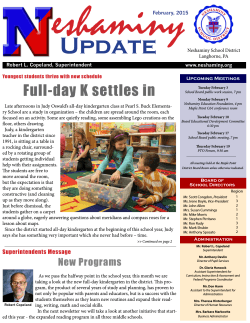 Full-day K settles in - Neshaminy School District