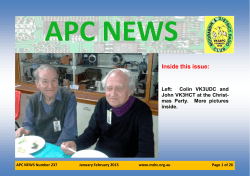 APC News Number 237 Sep Oct 2014