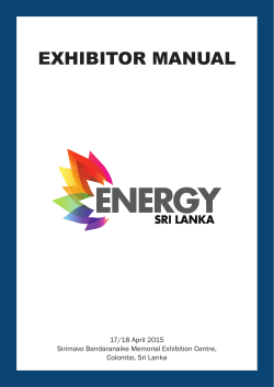 ESL 2015 Exhibitor Manual