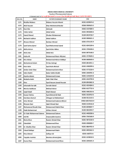 to View / Attendence List