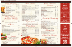 Menu - Sakis Pizzeria – Pizza Cumberland RI
