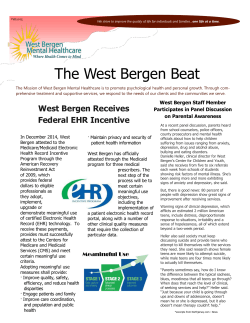 The West Bergen Beat - West Bergen Mental Healthcare
