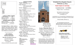 Bi-Weekly Mailout - First Baptist Church of Winfield