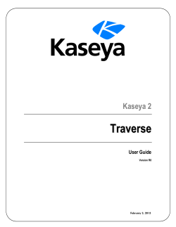 User Guide - Kaseya R9 Documentation