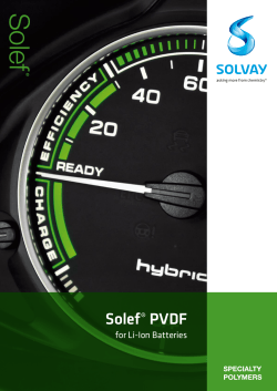 Solef® PVDF for Batteries
