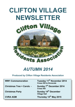 Autumn 2014 - Clifton Village