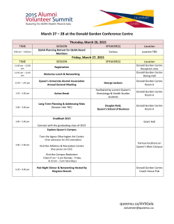 2015 Conference Schedule
