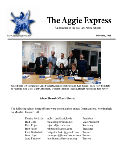 The Aggie Express - Beal City Schools