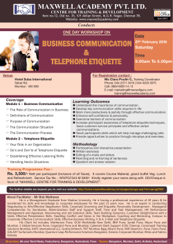 business communication & telephone etiquette